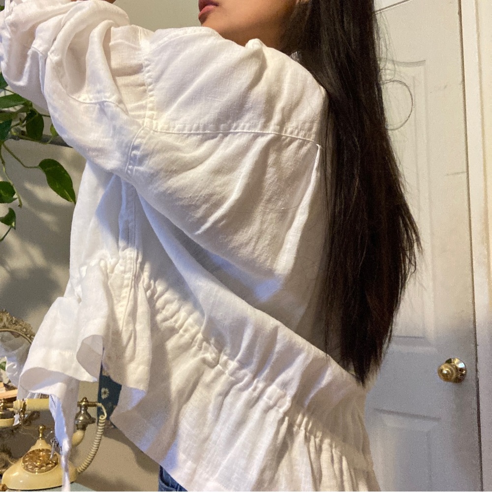 SOLD (xchange )100% LINEN JACKET - Picture 2 of 16